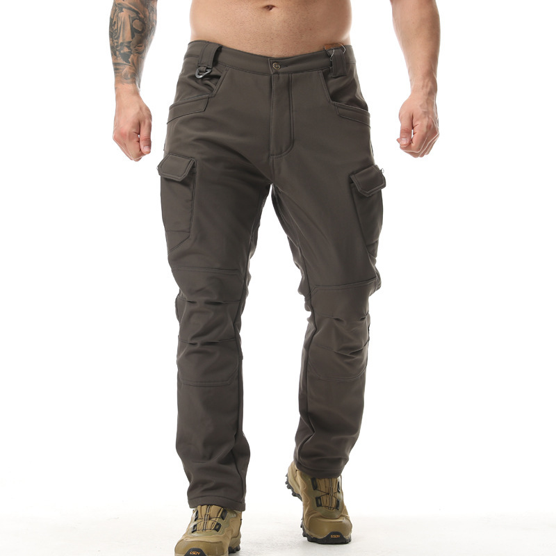 Fly Line - Pantalon tactique doublé polaire pour homme,